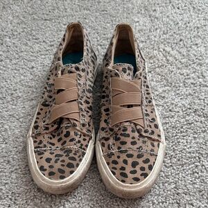 Blowfish Leopard Print Slip-On Sneakers